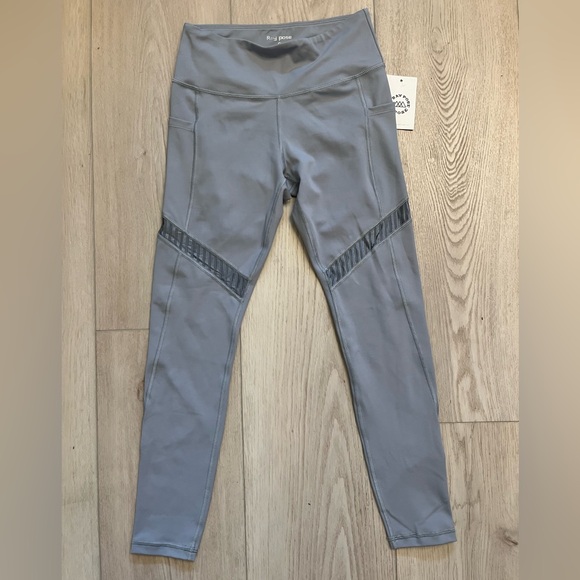 RAYPOSE Womens Yoga Running Capris Leggings Workout Pants High Waist Small - Picture 9 of 12